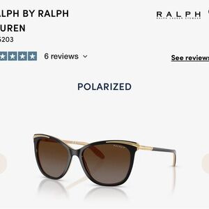Ralph Lauren Black and Gold Sunglasses